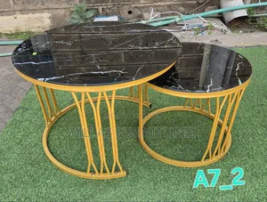 Glass Top Nesting Table