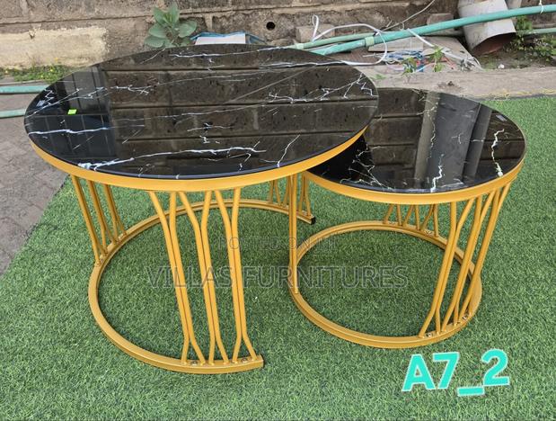 Glass Top Nesting Table - main view
