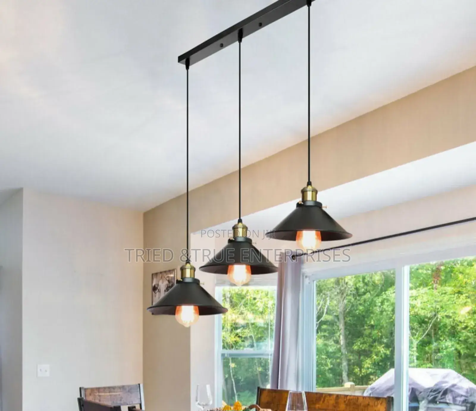 Vintage 3 Lights Hanging Pendants Light Ht2z