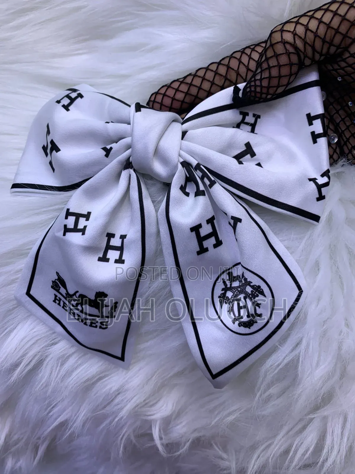 Hermes Hair Bow Clip