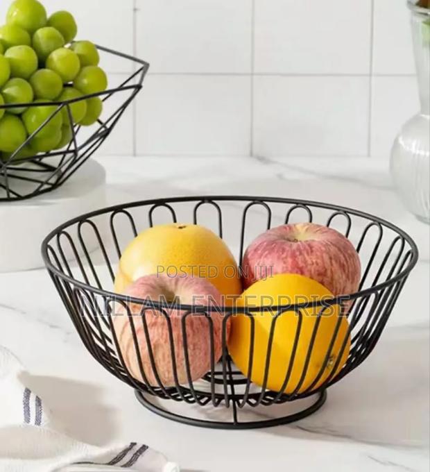 Round Metal Fruit Basket - thumbnail 3