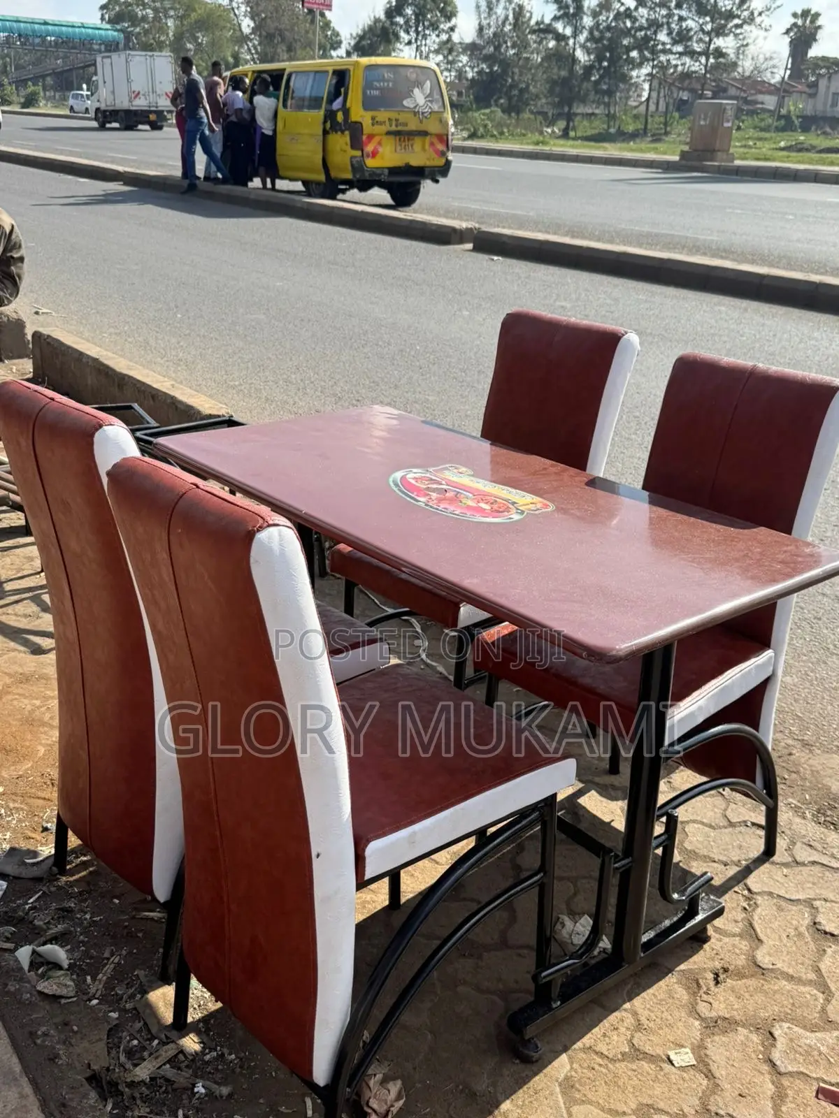 Restaurant And Bar Brown Chairs And Table