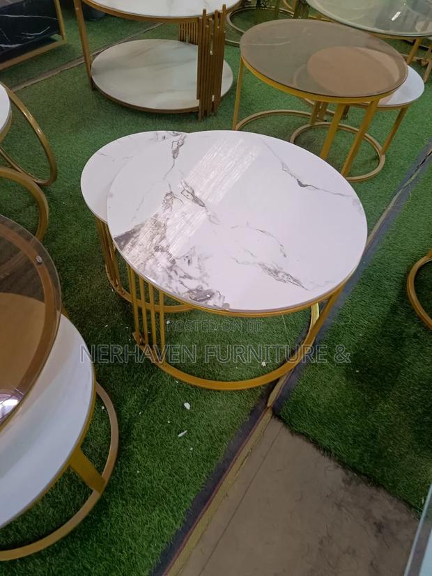 New! Marble Nesting Stools -- Two in One