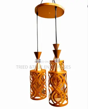Generic Golden 3 in 1 Hanging Pendants Lights Yv2n