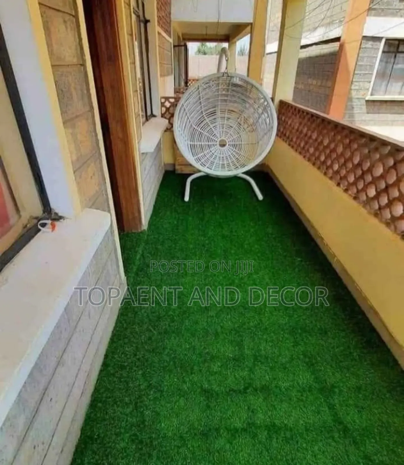 Natural Texture Grass Carpet for Balcony