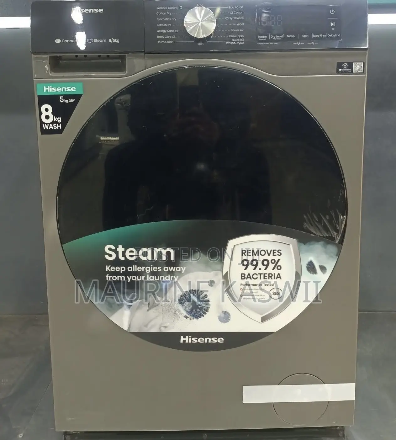 Hisense 8/5kg Washing Machine Front -New8