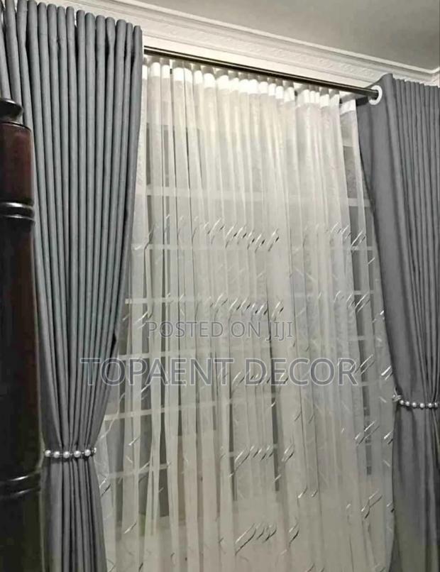 Light Grey Window Luxury With Drapes - main view