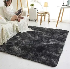 Plain Fluffy Carpets 5x8