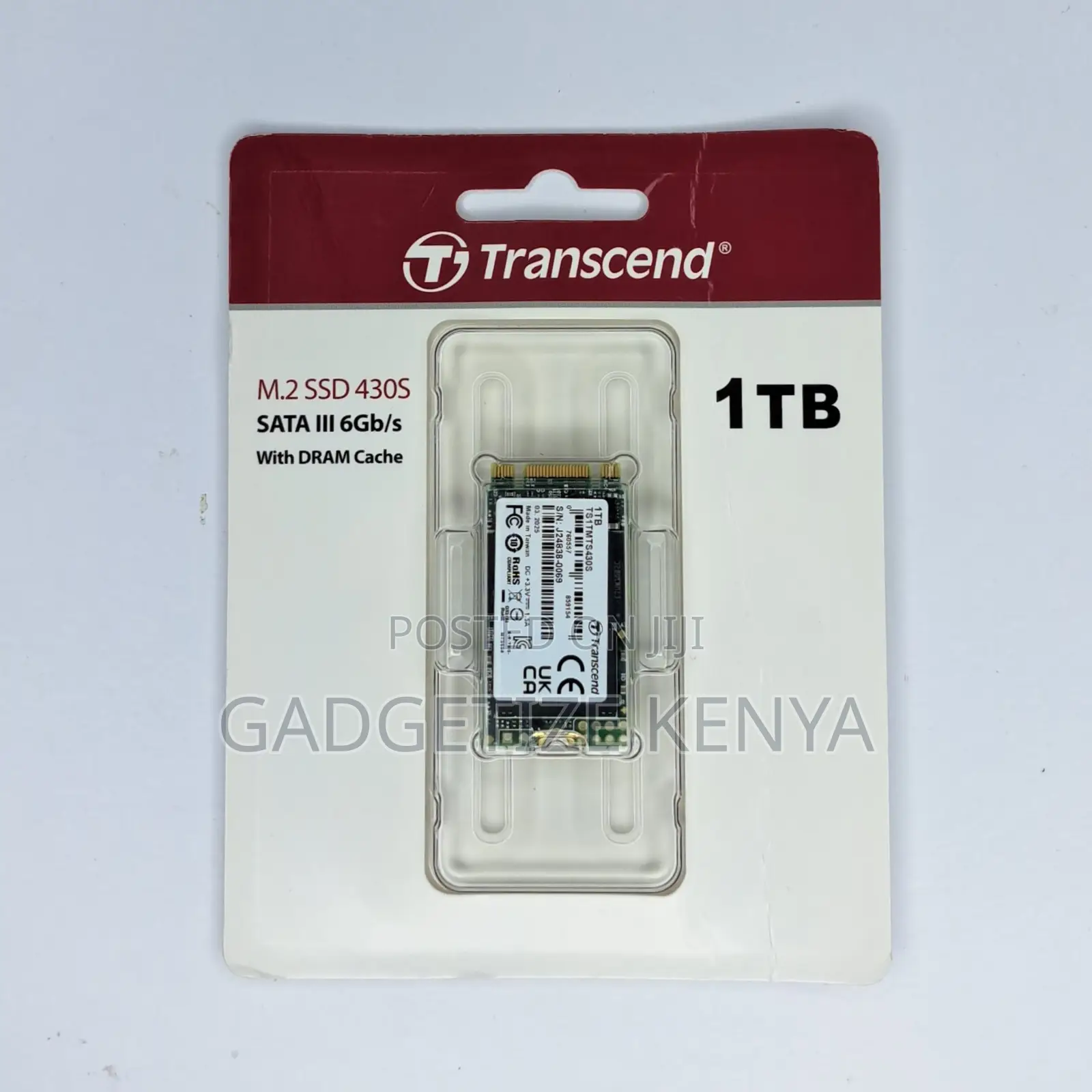 1tb Transcend M.2 2242 Sata SSD Drive