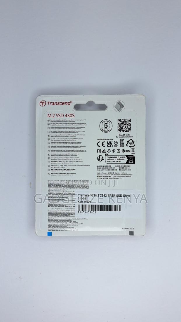 512gb Transcend M.2 2242 Sata SSD Drive - thumbnail 3