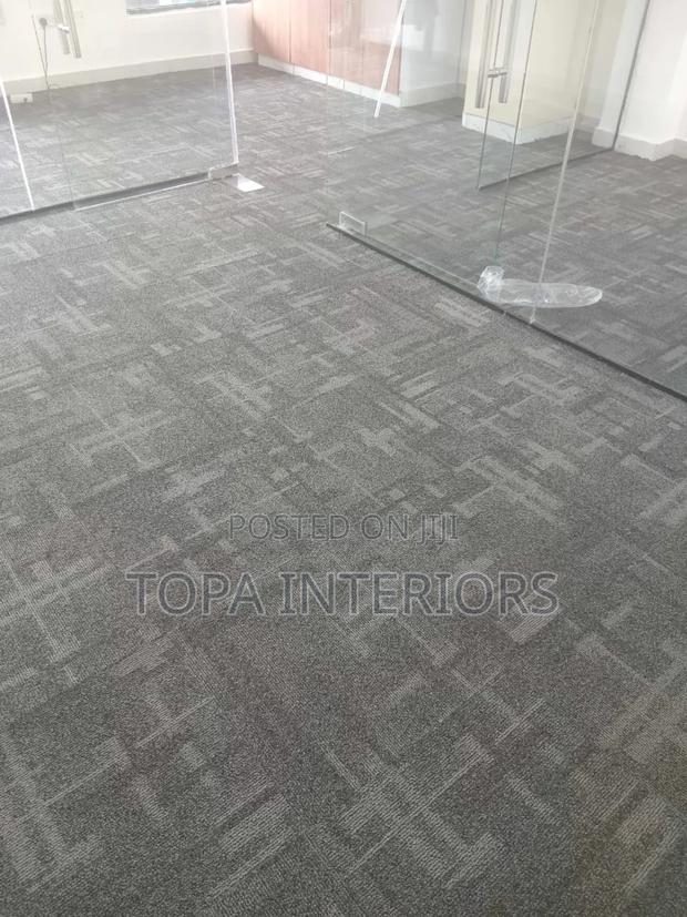 Light Grey Office Tile Carpets Inclusive of Installation - main view