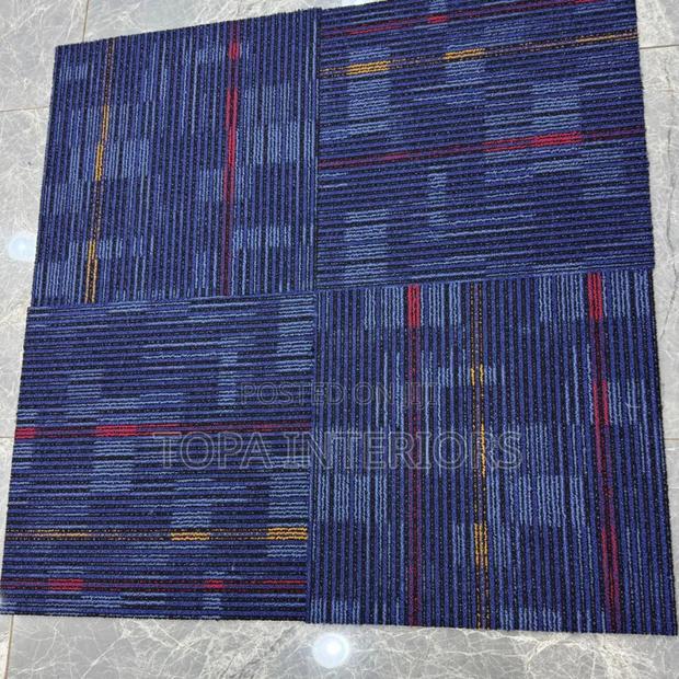 Rubber Underside Tile Design Office Carpets Inclusive of Installation - main view