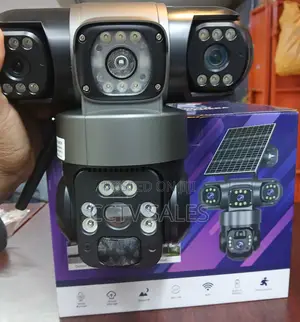 Triple Lens 4g Solar PTZ Camera Day/Night Recording With Motion Alerts
