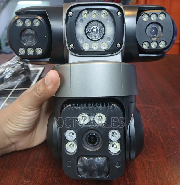 Triple Lens 4g Solar PTZ Camera Outdoor Surveillance Device