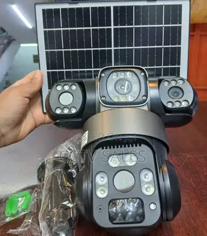Solar PTZ Triple Lens 4g Camera 4g Sim Card Support for Remote Access