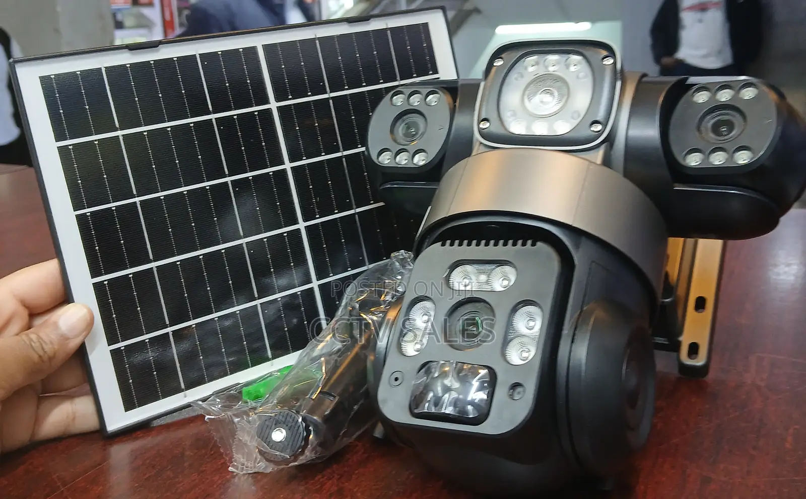 V380 Solar PTZ Triple Lens 4g Camera Viewing Through V380 Mobile App