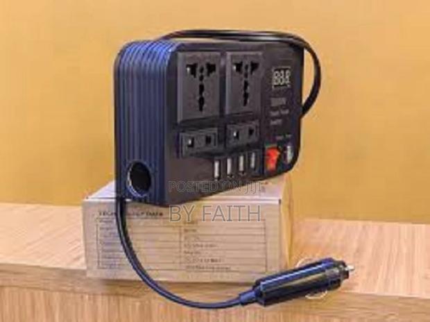 300w Car Power Inverter – 12v to 220v Converter With Dual Usb Socket