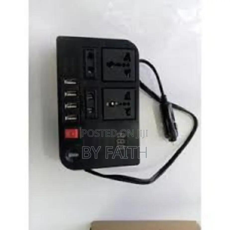Portable Compact Design – Dc 12v to Ac 220v Car Power Inverter300w