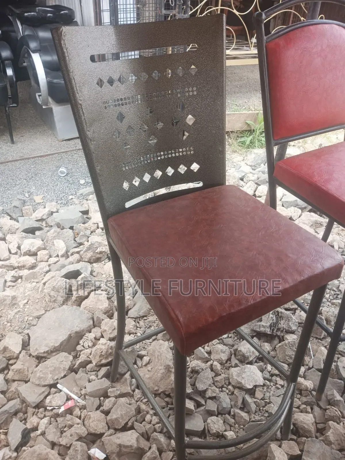 Mabati High Stools Powder Coated