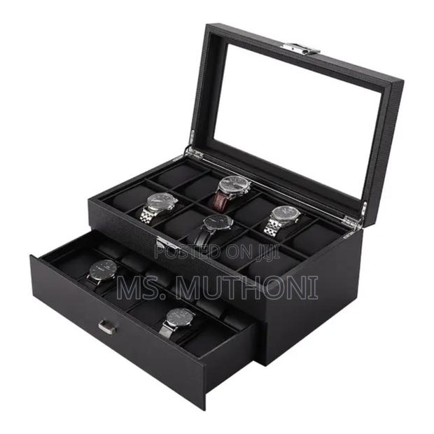 24 Slots Leather Watch Organizer