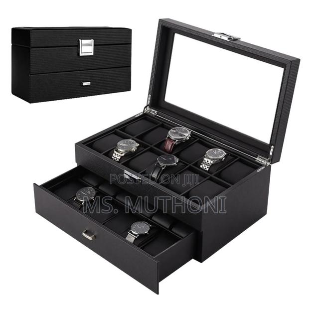 24 Slots Leather Watch Organizer - thumbnail 4