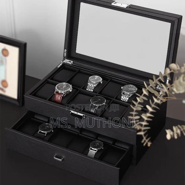 24 Slots Leather Watch Organizer - thumbnail 2