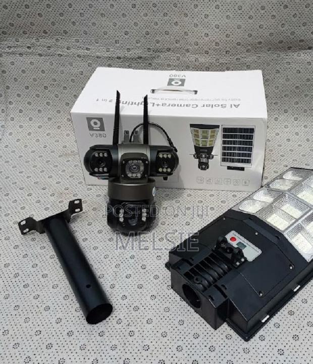 Ai Solar Camera + Lighting Solar Light V380 Pro 450w Watts Two-in-One - main view