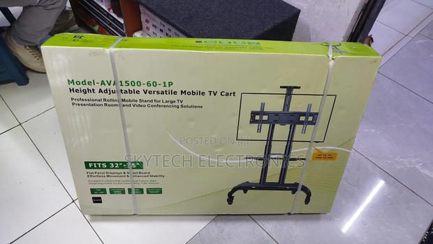 Height Adjustable Versatile Mobile Tv Trolley Cart - thumbnail 2
