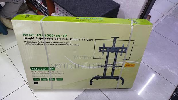 Height Adjustable Versatile Mobile Tv Trolley Cart - thumbnail 3