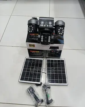 V380 Pro 4g 6mp 3 Lens Dual Solar Panel 10x Solar CCTV Network Camera