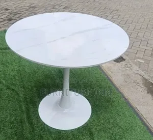 Marble Effect Round Dining Table