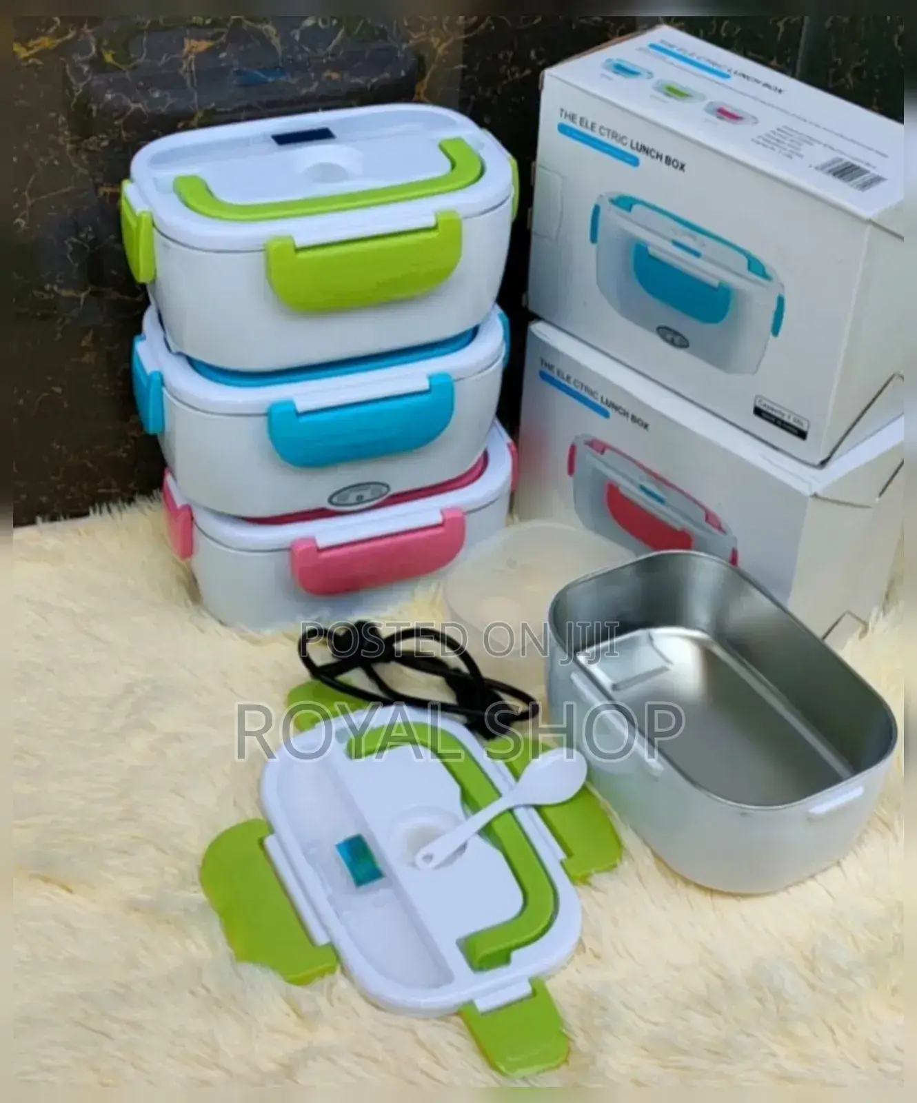 Electric Lunch Box With Silver Liner