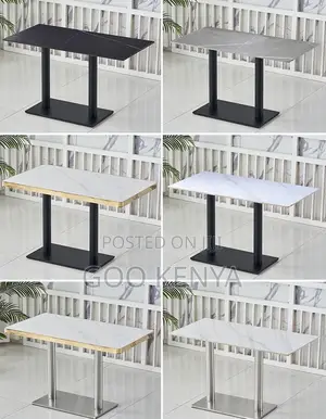 Home Table; Small Space-Saving Kitchen Table With Marble Top