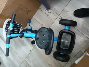Blue Kids Tricycle With Basket – Toddler Pedal Trike for Boys Girls