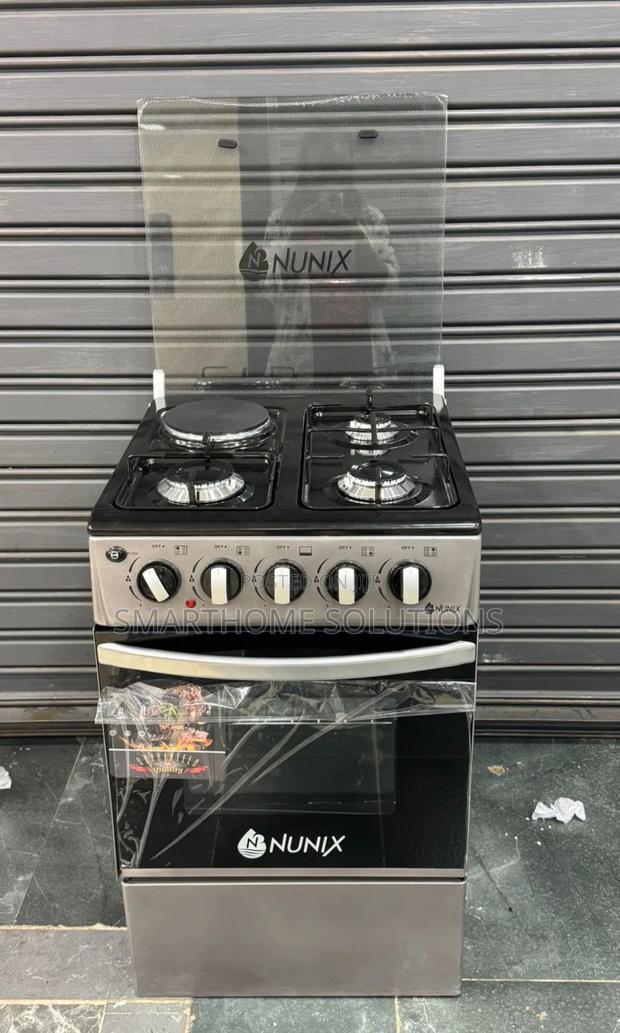 New Model 50*55 Nunix 3+1 Standing Cooker With Gas Oven