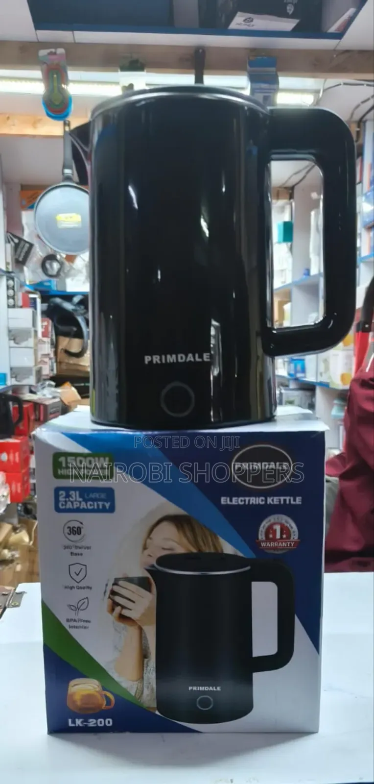 Electric Kettle 2.3 Liters Primdale