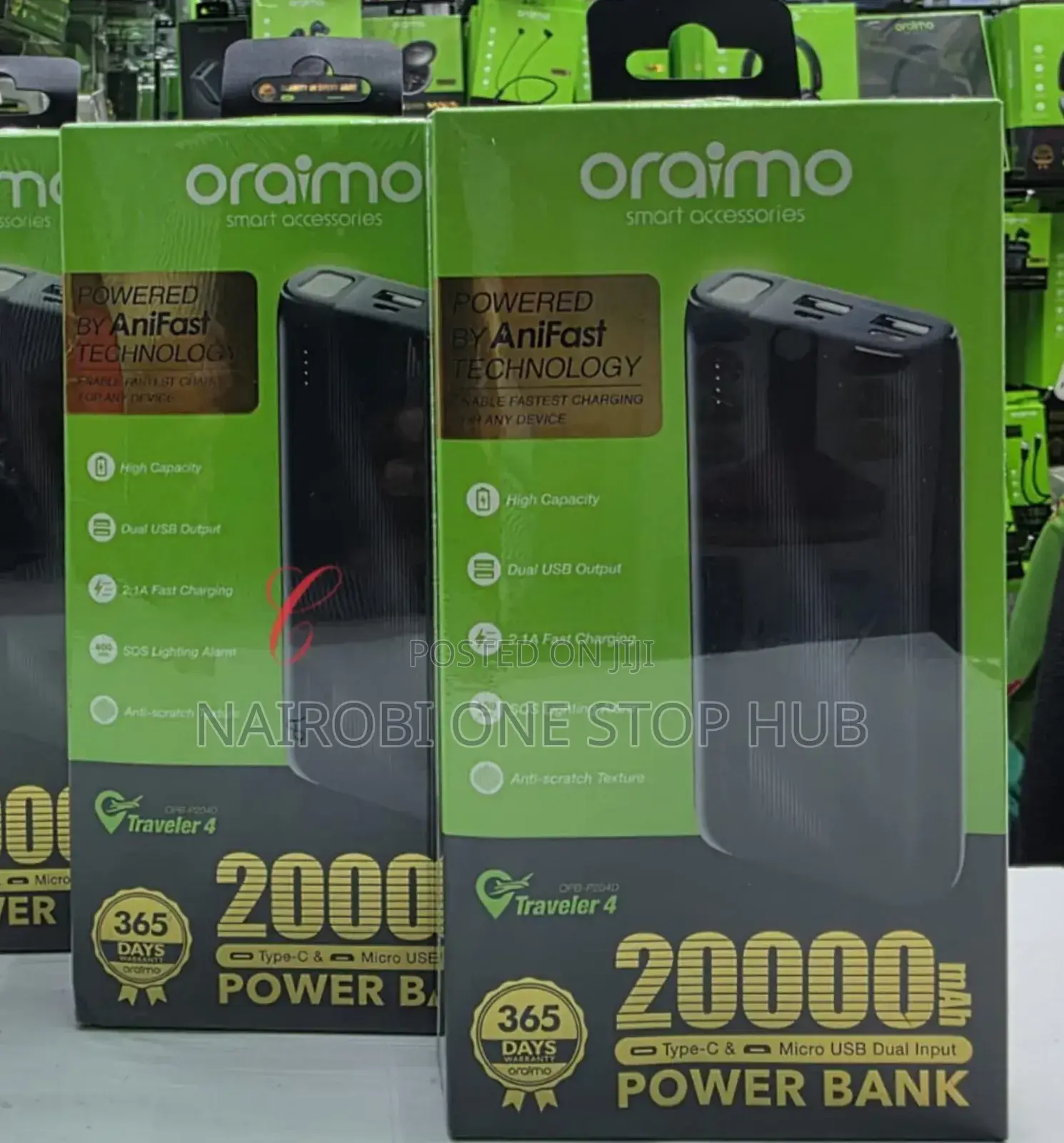 Oraimo Traveler 4 Opb-P204d 20,000mah Power Banks