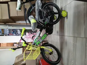 Premier Junior Kids Bicycle – 16-Inch Black Bike With Yellow Basket