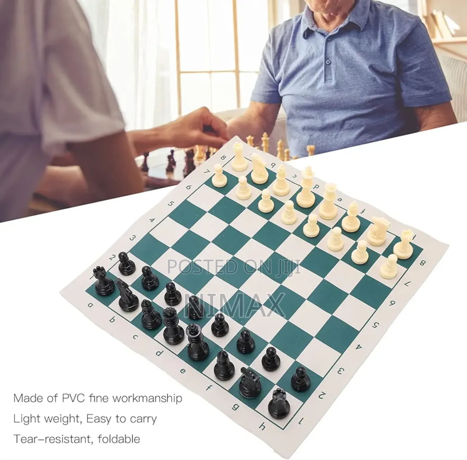Portable Canvas Chess Board Assorted Sizes