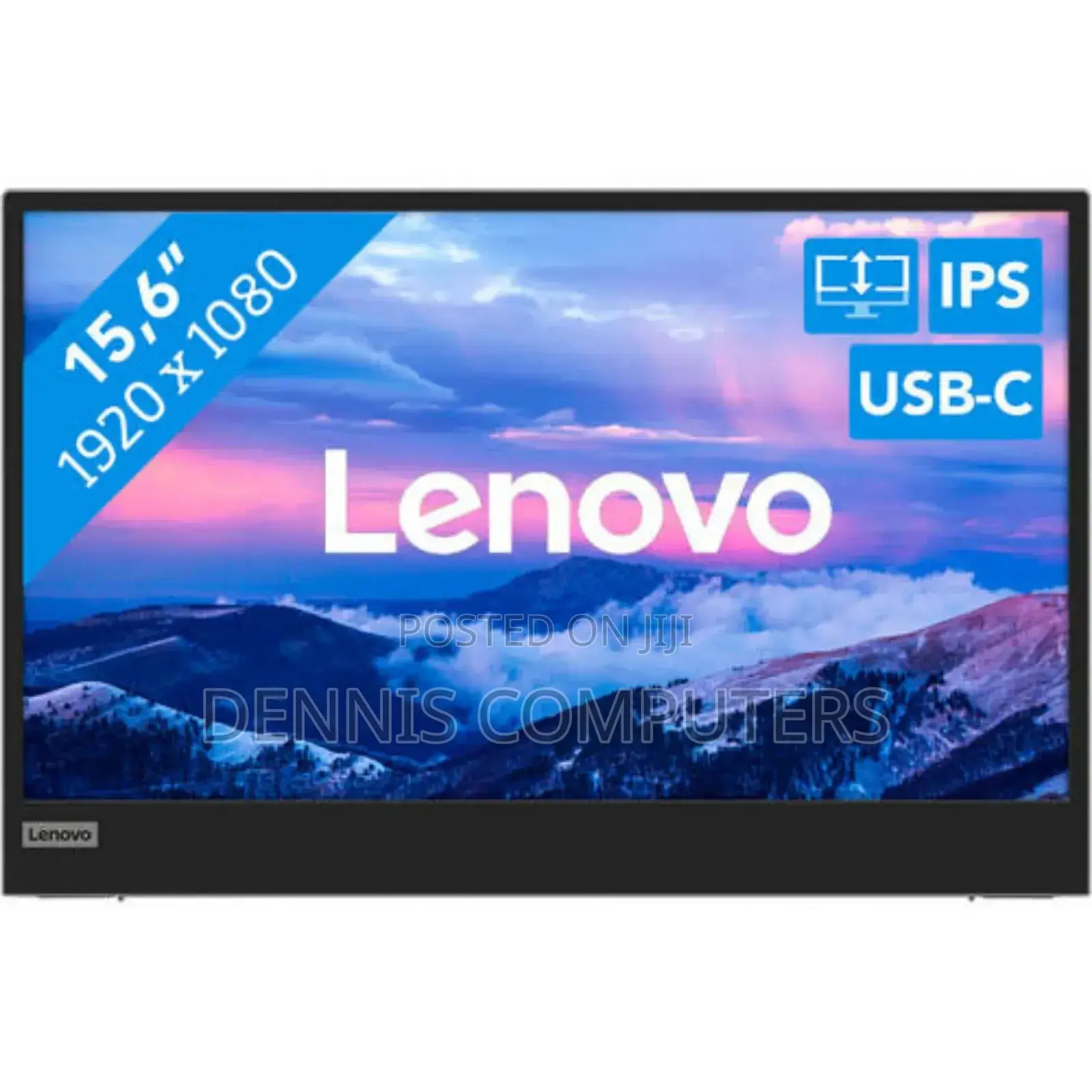 Lenovo L15 15.6" FHD Usb-C Portable Monitor, Grey Colour