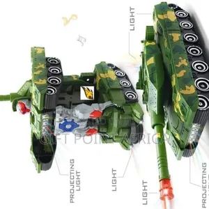 Battery Operated Deformation Armoured Car With Light And Music
