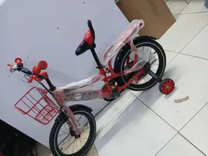 Premier 16 Inch Children’S Bicycle With Support Wheels – Red