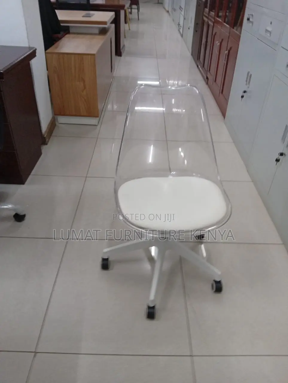 Designer Height-Adjustable Chair