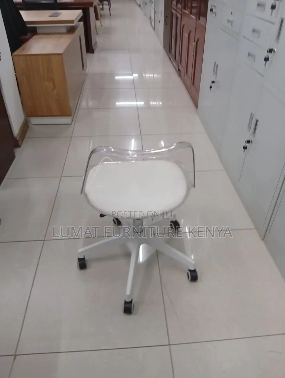 Designer Height-Adjustable Chair