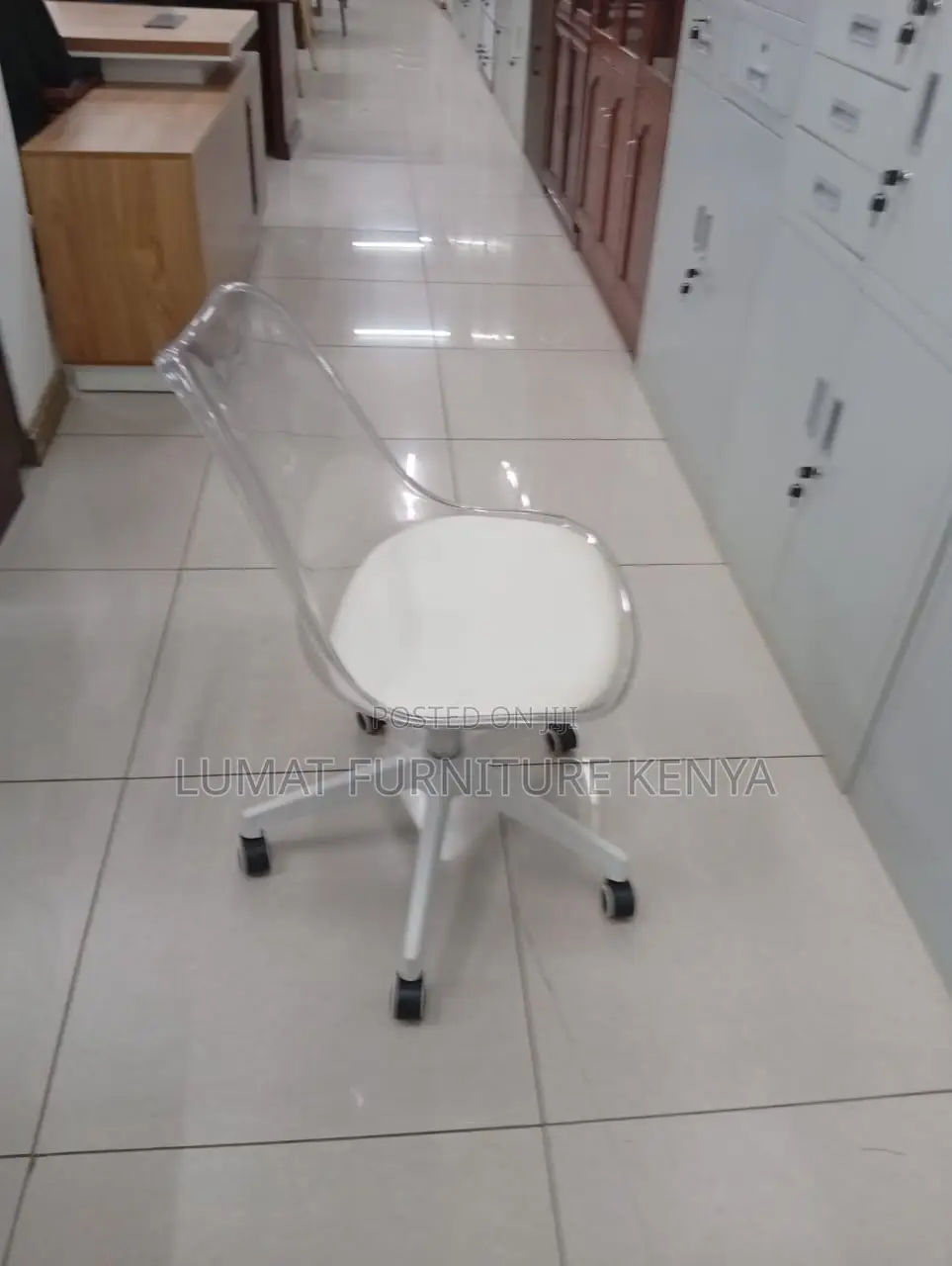 Designer Height-Adjustable Chair