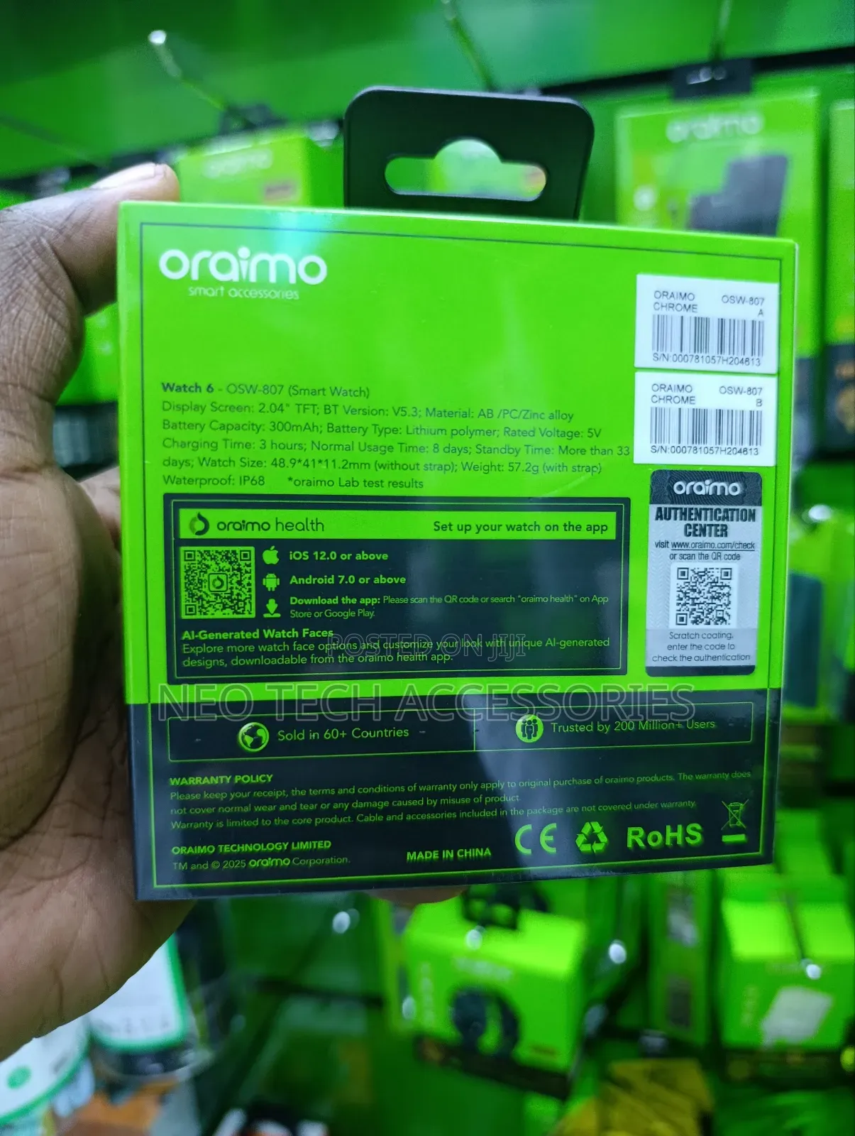 Oraimo Watch 6 (Osw-807)
