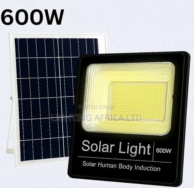 New Top Quality 600 Watts Solar Floodlight With Mounting Bracket - main view