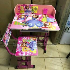 Kids' Study Table With Chair – Ideal For Homework, Art, And - thumbnail 2