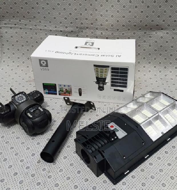Ai Solar Camera + Lighting 2 in 1 V380 Full Hd 1080p