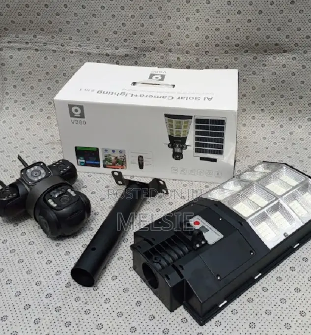 Ai Solar Camera + Lighting 2 in 1 V380 Full Hd 1080p